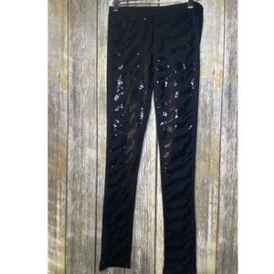 NWT sequin front leggings size medium